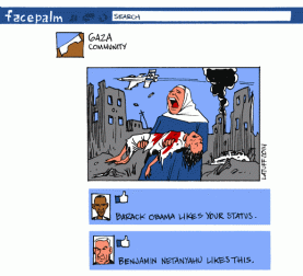 facebook-facepalm-obama-netanyahu-gaza
